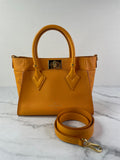 LOUIS VUITTON Orange Mahina On My Side PM Shoulder/Crossbody Bag