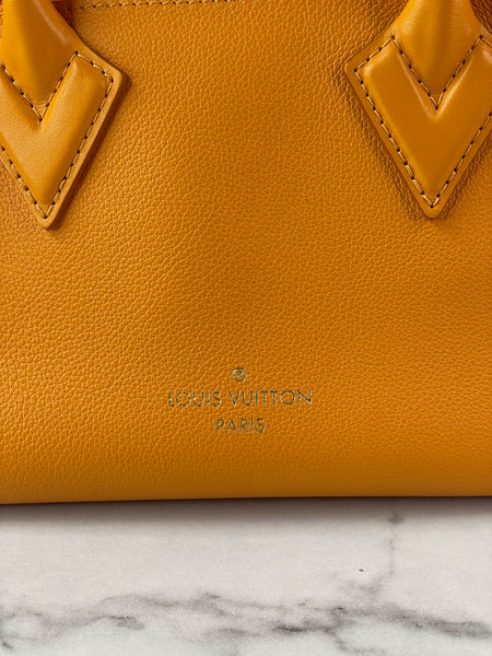 LOUIS VUITTON Orange Mahina On My Side PM Shoulder/Crossbody Bag