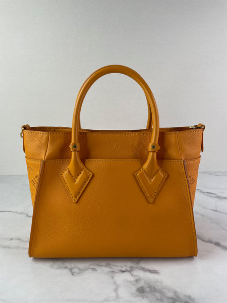 LOUIS VUITTON Orange Mahina On My Side PM Shoulder/Crossbody Bag