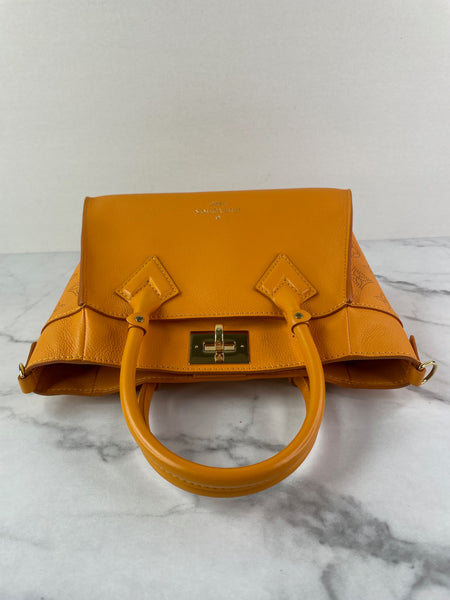 LOUIS VUITTON Orange Mahina On My Side PM Shoulder/Crossbody Bag