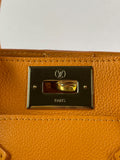LOUIS VUITTON Orange Mahina On My Side PM Shoulder/Crossbody Bag