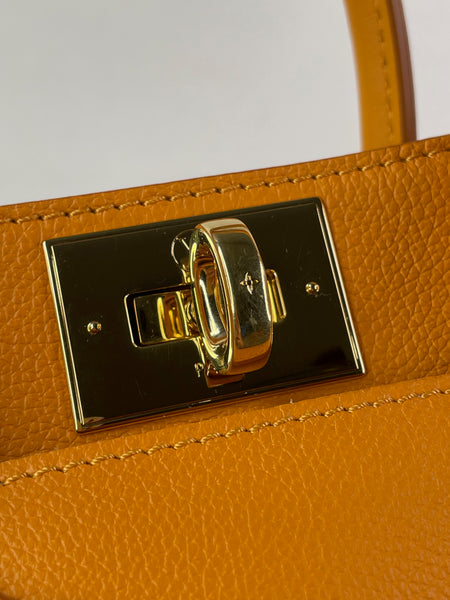 LOUIS VUITTON Orange Mahina On My Side PM Shoulder/Crossbody Bag