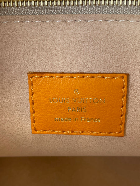 LOUIS VUITTON Orange Mahina On My Side PM Shoulder/Crossbody Bag