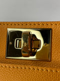LOUIS VUITTON Orange Mahina On My Side PM Shoulder/Crossbody Bag