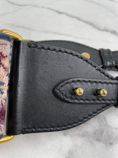 CHRISTIAN DIOR Multicolor Canvas Embroidered Studded KaleiDiorscopic Shoulder Strap