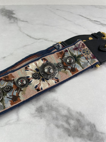 CHRISTIAN DIOR Multicolor Canvas Embroidered Studded KaleiDiorscopic Shoulder Strap