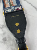 CHRISTIAN DIOR Multicolor Canvas Embroidered Studded KaleiDiorscopic Shoulder Strap