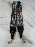 CHRISTIAN DIOR Multicolor Canvas Embroidered Studded KaleiDiorscopic Shoulder Strap