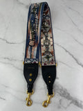 CHRISTIAN DIOR Multicolor Canvas Embroidered Studded KaleiDiorscopic Shoulder Strap