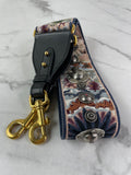 CHRISTIAN DIOR Multicolor Canvas Embroidered Studded KaleiDiorscopic Shoulder Strap