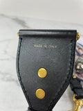 CHRISTIAN DIOR Multicolor Canvas Embroidered Studded KaleiDiorscopic Shoulder Strap
