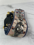 CHRISTIAN DIOR Multicolor Canvas Embroidered Studded KaleiDiorscopic Shoulder Strap