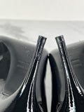 Balenciaga Black Patent Leather BB Knife Pumps Size 38