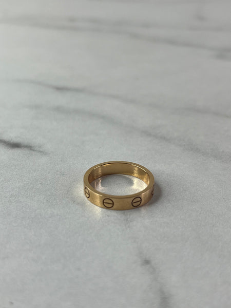 Cartier Rose Gold Small Model LOVE RING Size 49