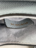 CHRISTIAN DIOR Sky Blue Grained Calfskin Mini Saddle Bag