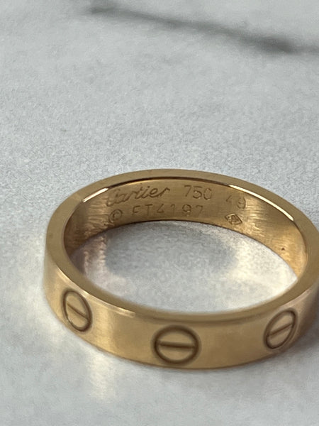 Cartier Rose Gold Small Model LOVE RING Size 49