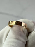 Cartier Rose Gold Small Model LOVE RING Size 49