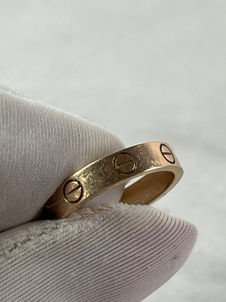Cartier Rose Gold Small Model LOVE RING Size 49