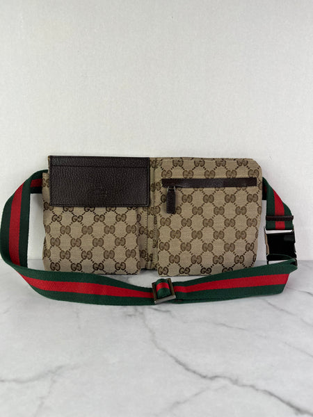 GUCCI Monogram Classic Canvas Belt Bag