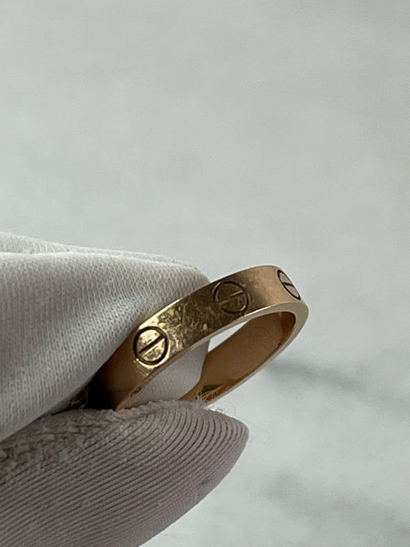 Cartier Rose Gold Small Model LOVE RING Size 49