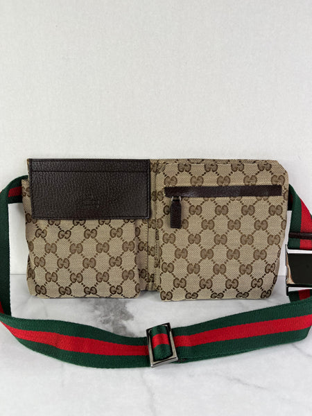 GUCCI Monogram Classic Canvas Belt Bag