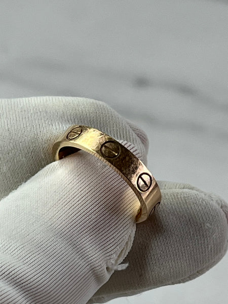 Cartier Rose Gold Small Model LOVE RING Size 49