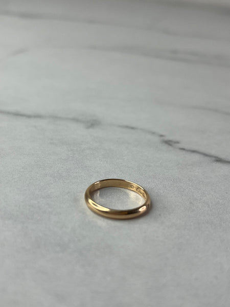 Cartier Rose Gold 1895 WEDDING BAND, 2.6 MM WIDTH, 1 DIAMOND Size 47