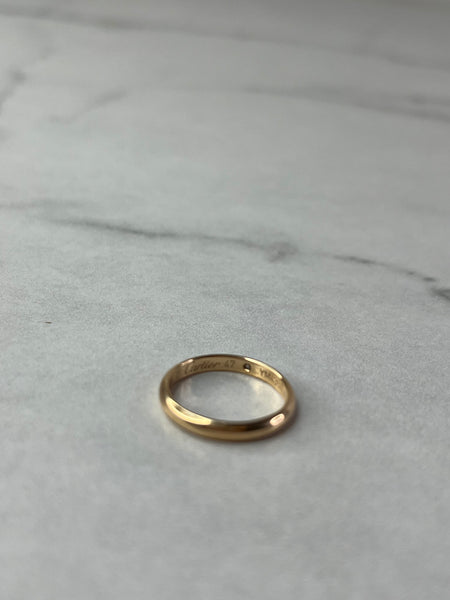 Cartier Rose Gold 1895 WEDDING BAND, 2.6 MM WIDTH, 1 DIAMOND Size 47