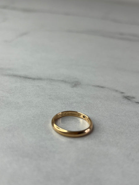 Cartier Rose Gold 1895 WEDDING BAND, 2.6 MM WIDTH, 1 DIAMOND Size 47