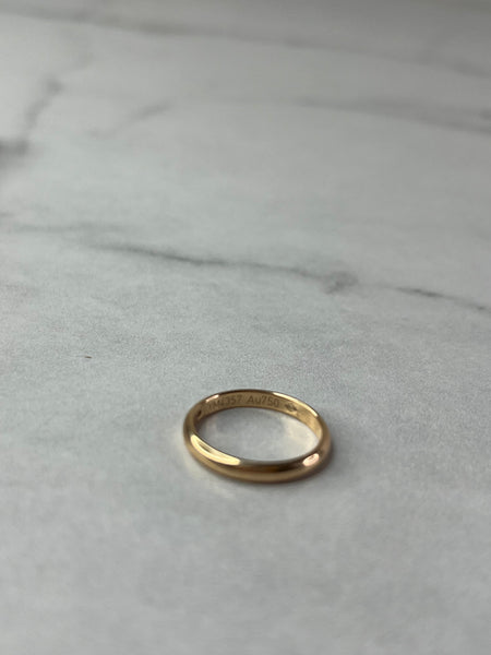 Cartier Rose Gold 1895 WEDDING BAND, 2.6 MM WIDTH, 1 DIAMOND Size 47