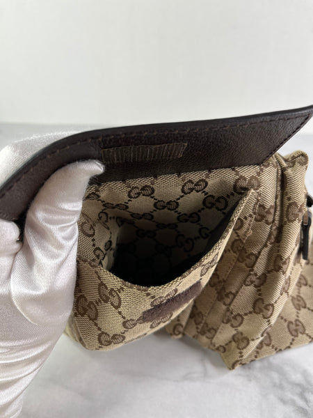 GUCCI Monogram Classic Canvas Belt Bag