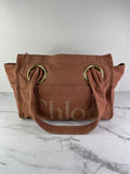 Chloé Wild Pink Medium Plage Canvas Tote Bag