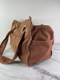 Chloé Wild Pink Medium Plage Canvas Tote Bag