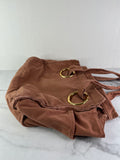 Chloé Wild Pink Medium Plage Canvas Tote Bag