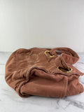 Chloé Wild Pink Medium Plage Canvas Tote Bag