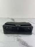 CHANEL Black Aged Calfskin Quilted 2.55 Reissue 226 Flap Bag