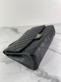 CHANEL Black Aged Calfskin Quilted 2.55 Reissue 226 Flap Bag