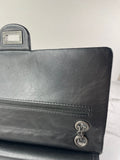 CHANEL Black Aged Calfskin Quilted 2.55 Reissue 226 Flap Bag