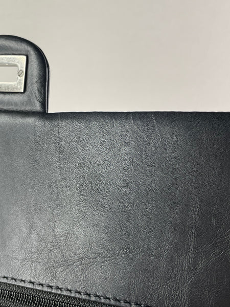 CHANEL Black Aged Calfskin Quilted 2.55 Reissue 226 Flap Bag