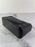 CHANEL Black Caviar Quilted Mini Rectangular Flap Bag