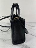 GIVENCHY Black Mini G Tote Embossed Coated Canvas Shoulder/Crossbody Bag