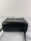 GIVENCHY Black Mini G Tote Embossed Coated Canvas Shoulder/Crossbody Bag