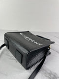 GIVENCHY Black Mini G Tote Embossed Coated Canvas Shoulder/Crossbody Bag
