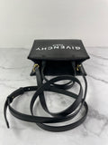 GIVENCHY Black Mini G Tote Embossed Coated Canvas Shoulder/Crossbody Bag