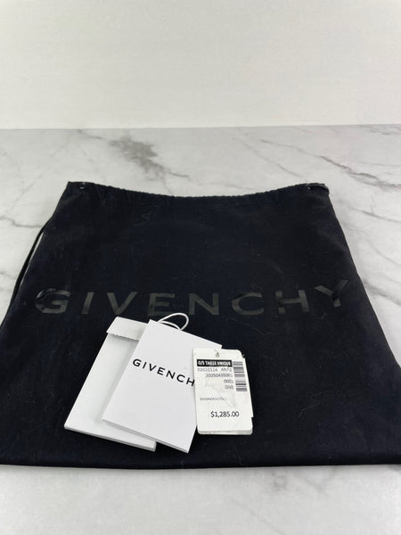 GIVENCHY Black Mini G Tote Embossed Coated Canvas Shoulder/Crossbody Bag