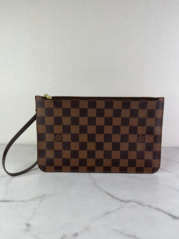 LOUIS VUITTON Damier Ebene Wristlet/Clutch