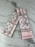 LOUIS VUITTON Silk Monogram Light Pink Confidential Bandeau