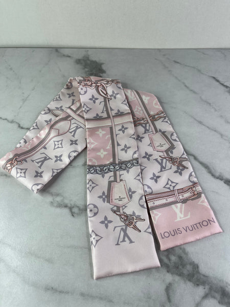 LOUIS VUITTON Silk Monogram Light Pink Confidential Bandeau