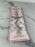 LOUIS VUITTON Silk Monogram Light Pink Confidential Bandeau