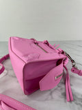 BALENCIAGA Rose Pink Cake Calfskin Tonal Hardware Mini Neo Classic City Crossbody/Shoulder Bag